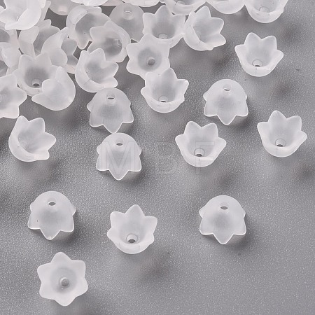 Transparent Acrylic Beads Caps PL543-1-1
