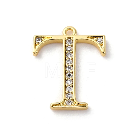 Rack Plating Brass Micro Pave Cubic Zirconia Pendant KK-H449-76G-07-1