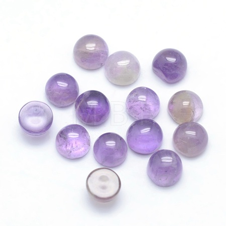 Natural Amethyst Cabochons X-G-P393-R14-4mm-1