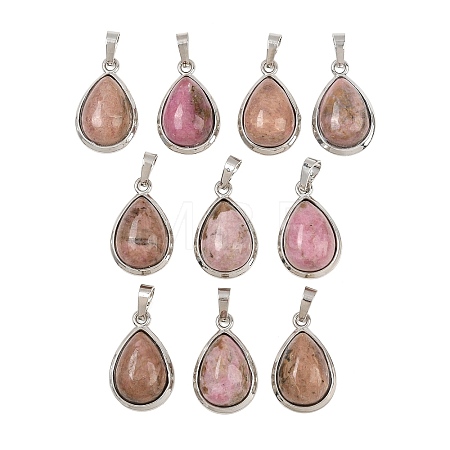 Natural Rhodochrosite Pendants G-L512-C08-1