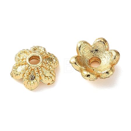 Brass Bead Caps KK-C260-09G-1