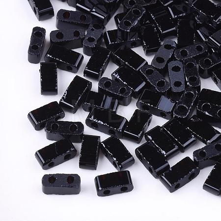 2-Hole Opaque Glass Seed Beads SEED-S023-05F-1