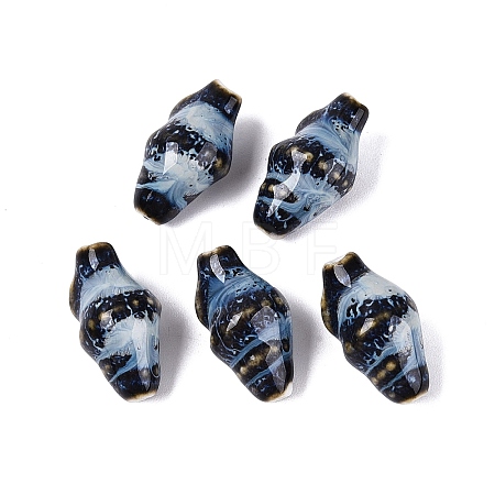 Vintage Handmade Porcelain Beads PORC-Q006-08P-1