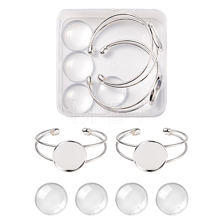 DIY Blank Dome Bangle Making Kit DIY-FS0003-50S-1