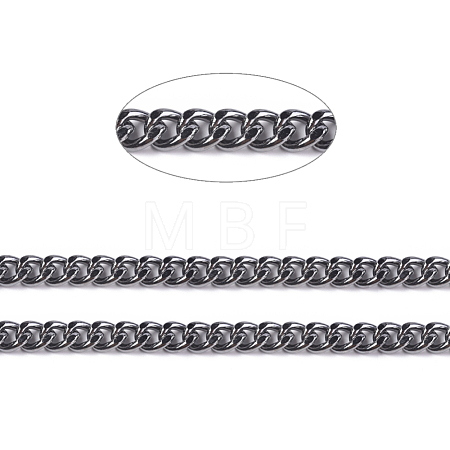 Iron Cuban Link Chains CH-R013-5x4mm-B-1