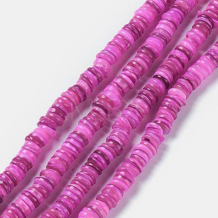 Natural Freshwater Shell Beads Strands BSHE-I016-04D-1