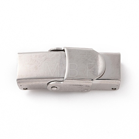 Tarnish Resistant 201 Stainless Steel Watch Band Clasps STAS-P221-22A-P-1