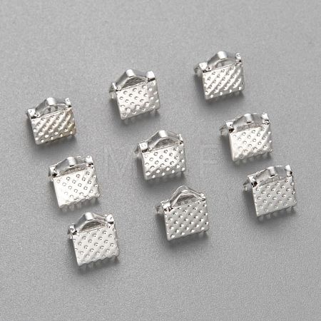 Iron Ribbon Crimp Ends IFIN-ZX025-S-1