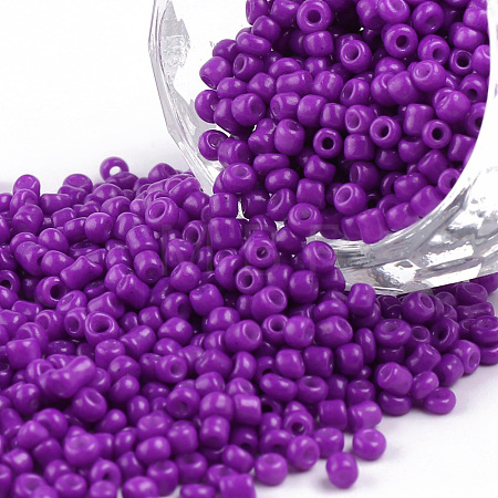 Baking Paint Glass Seed Beads SEED-S001-K13-1