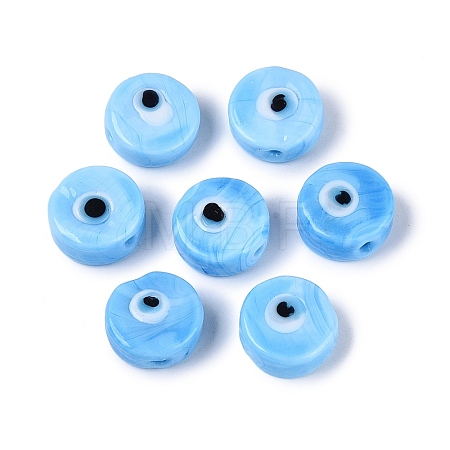 Handmade Evil Eye Lampwork Beads LAMP-N040-01C-1
