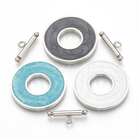 304 Stainless Steel Toggle Clasps STAS-T037-05-1