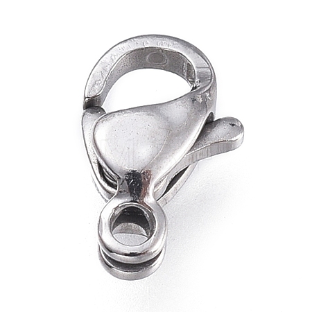 Tarnish Resistant 316 Surgical Stainless Steel Lobster Claw Clasps STAS-M281-01P-A-1