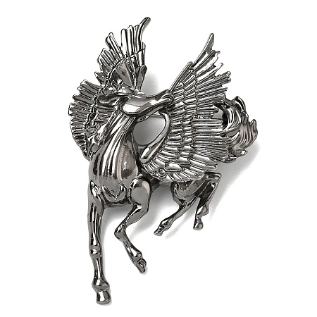 Horse Alloy Brooches for Backpack Clothes JEWB-L026-06B-1