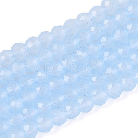 Imitation Jade Glass Beads Strands GLAA-T028-3mm-11F-1