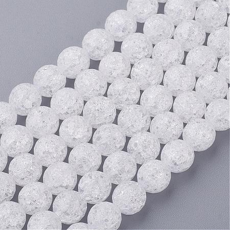 Synthetic Crackle Quartz Beads Strands G-SF8MM-44-1