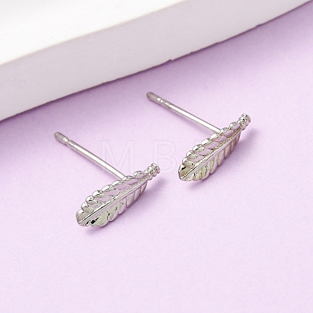 Brass Stud Earrings EJEW-L278-08P-1