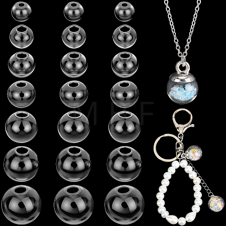210Pcs Round Mechanized One Hole Blown Glass Globe Ball Bottles BLOW-PA0001-04C-1