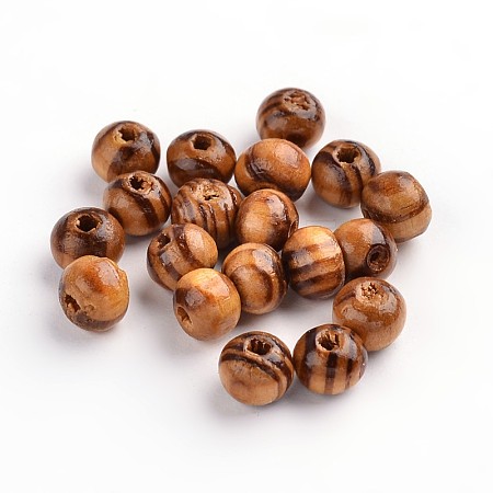 Round Natural Wood Beads X-WOOD-Q009-6mm-LF-1