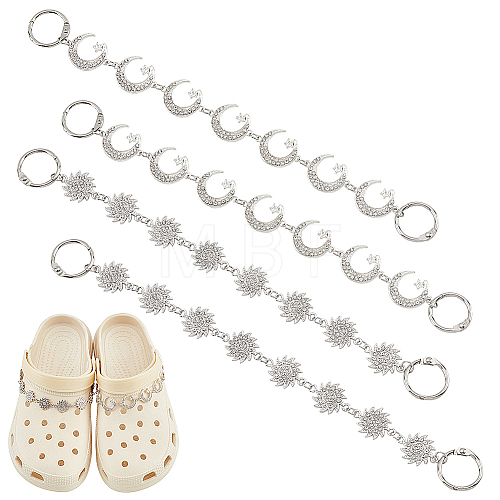 Sun & Moon with Star Shoe Decoration Chain FIND-AB00020-01-1