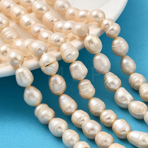 Natural Cultured Freshwater Pearl Beads Strands PEAR-I007-01E-01B-1