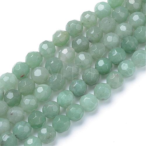 Natural Green Aventurine Bead Strands G-R411-10-8mm-1