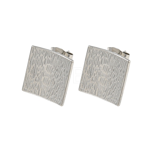 304 Stainless Steel Stud Earring Findings STAS-A091-03A-P-1
