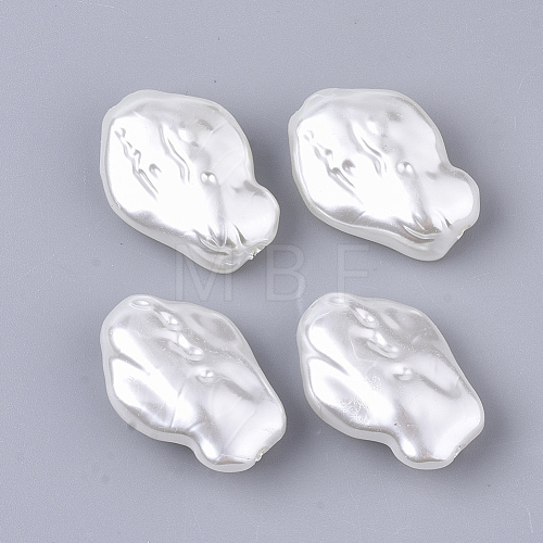ABS Plastic Imitation Pearl Beads OACR-T022-09-1