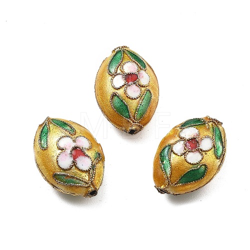 Handmade Cloisonne Beads CLB-Q002-08E-1