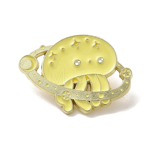 Cute Marine Jellyfish Alloy Enamel Pins JEWB-R023-02C-1