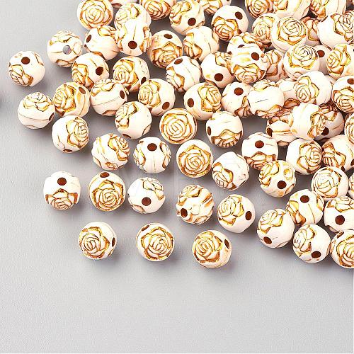 Plating Acrylic Beads PACR-Q113-03-1