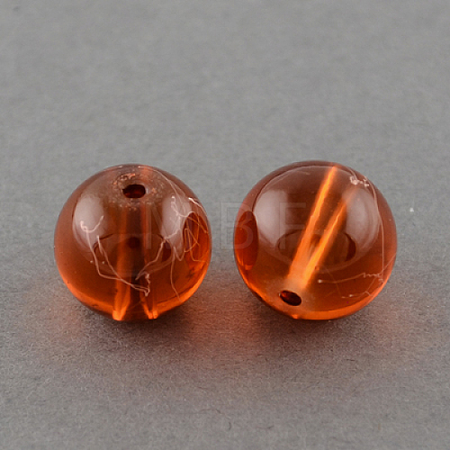 Drawbench Transparent Glass Beads Strands X-GLAD-Q012-6mm-13-1
