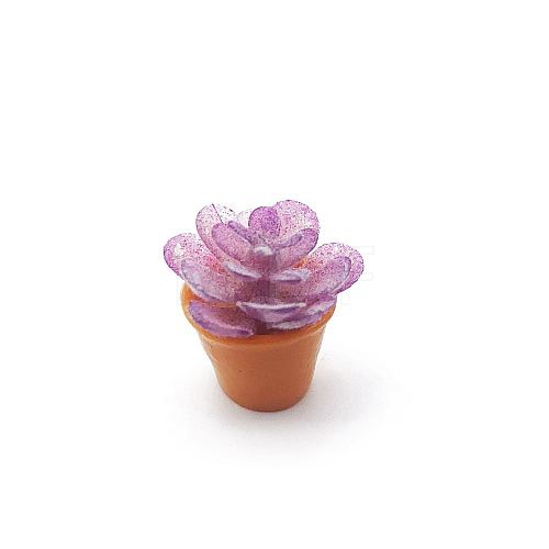 Mini Resin Artificial Succulent Plant Ornaments MIMO-PW0001-191P-1