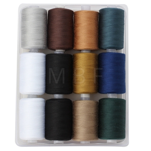 12 Colors Polyester Sewing Thread PW-WGD975A-10-1