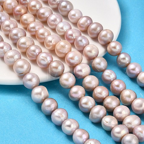 Natural Cultured Freshwater Pearl Beads Strands PEAR-I007-07U-01C-1