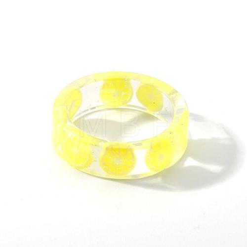 Resin Plain Band Rings FS-WG41763-12-1