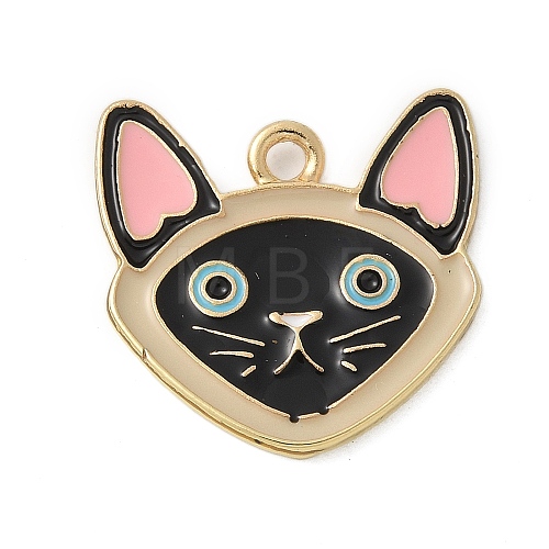 Alloy Enamel Pendants ENAM-A009-05B-G-1