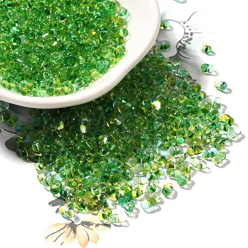 Transparent Baking Paint Glass Seed Beads SEED-A033-06A-12-1