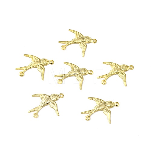 Brass Connector Charms KK-O143-03G-1