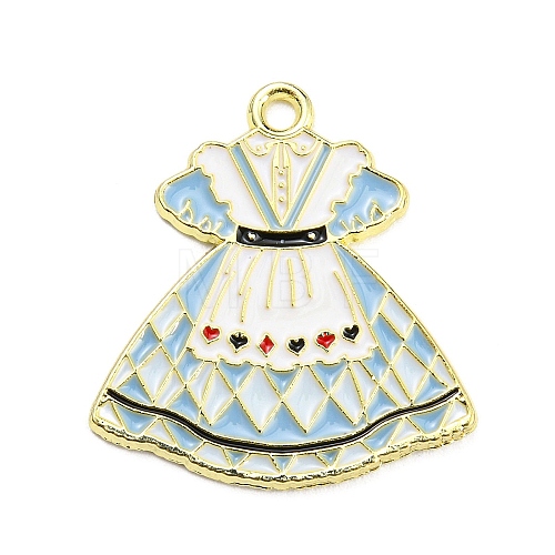 Alloy Enamel Pendants X-ENAM-K070-05A-G-1